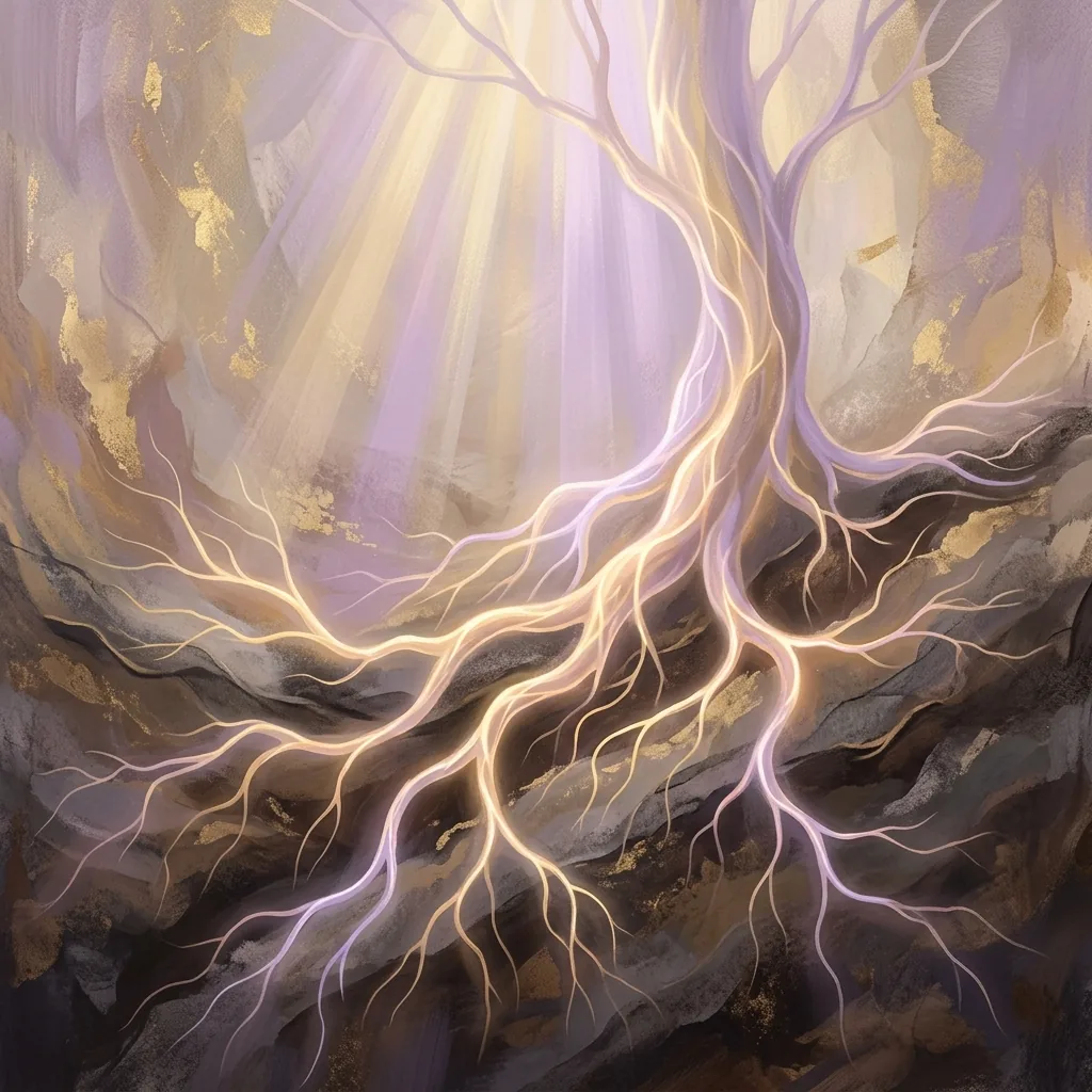 Tree roots representing origin and background experiences